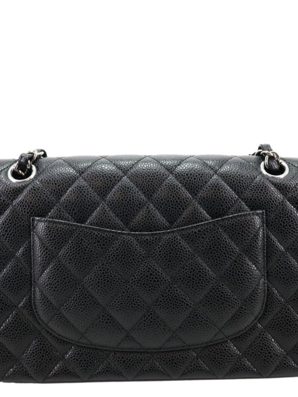 Chanel Classic Double Flap Medium Quilted Caviar Leather Shoulder Bag Black - Picture 4 of 14